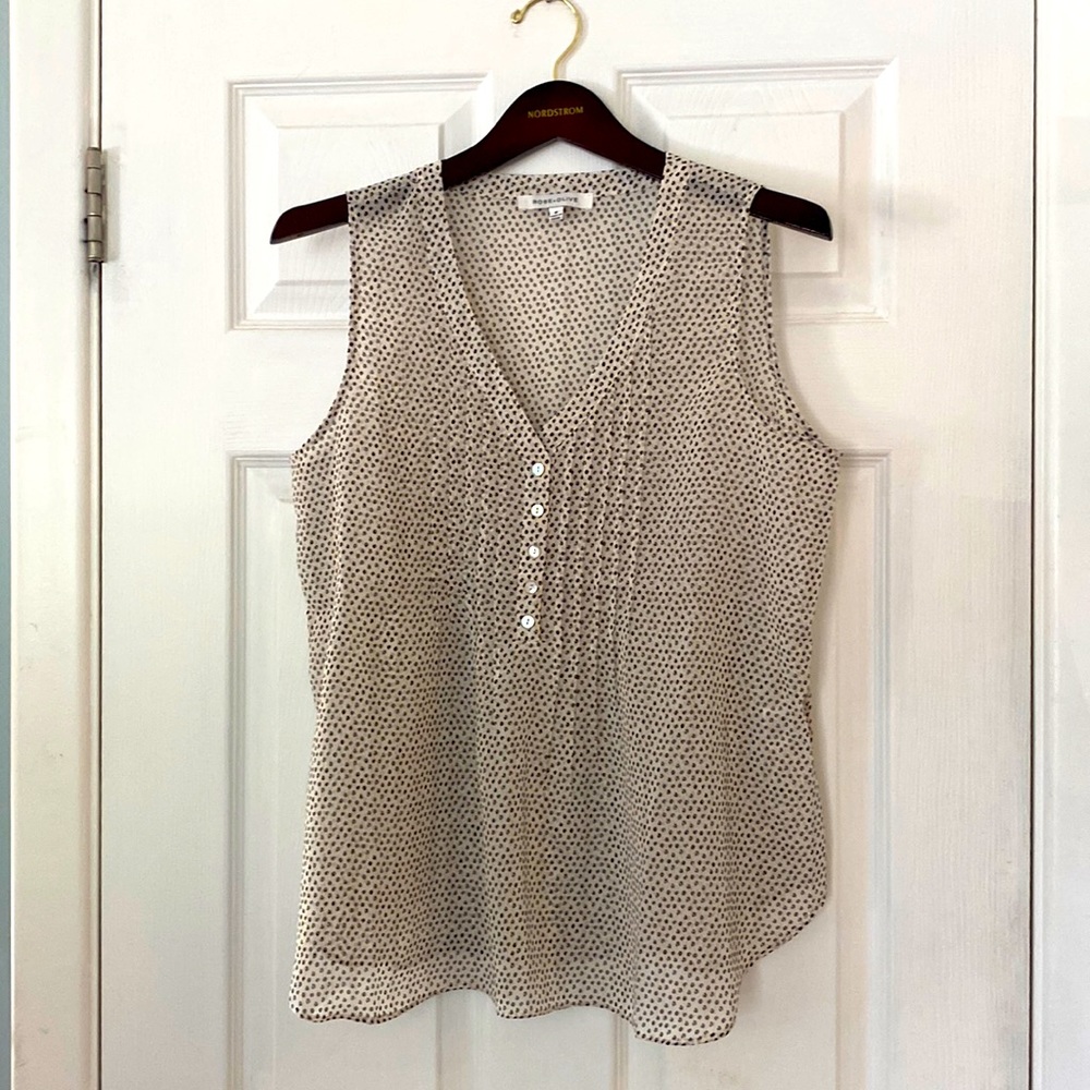 Rose + Olive Sheer Printed Tank